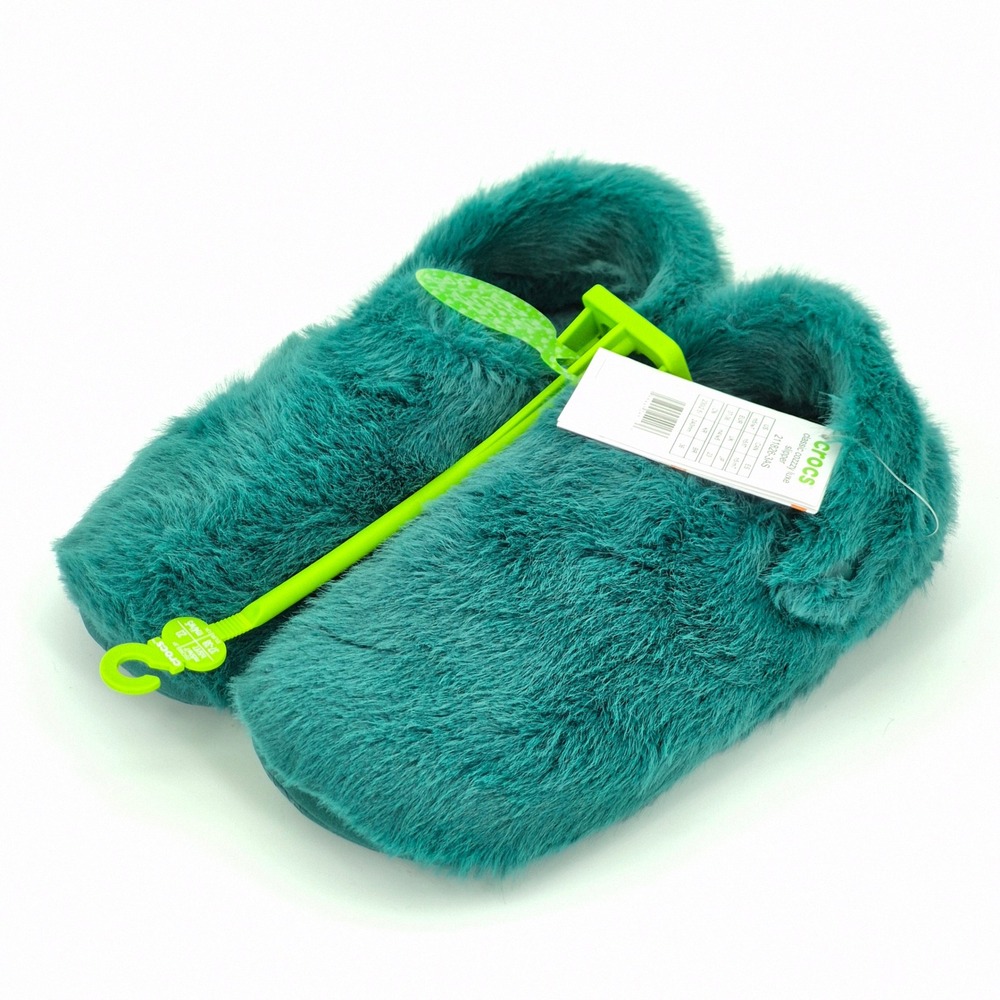 Crocs Classic Cozzzy Luxe Slipper Adult Women's Size 7 Hosta Turquoise Teal - Picture 12 of 16